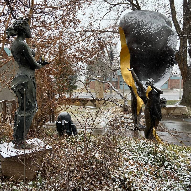 As the year nears an end, we reflect on all the great patrons who have supported our artists, especially important this year. Thank you for making art a priority in your life. #HappyNewYear

​We love to see how snow transforms the National Sculptors’ Guild sculpture garden. It makes it a little more magical.

#ColumbineGallery #SnowyColorado #quietmoments #NSG #WinterMoments #NationalSculptorsGuild #SculptureGarden #Bronze #BronzeSculpture #Stone #StoneSculpture #Steel #SteelSculpture #Sculpture #sculpturesofinstagram #InstaArtwork #ILiveLoveland #LovelandArt #LivingWithArt #ArtWorthCollecting #artofinstagram #InstaGood #SnowFallsOnSculpture #FeedYourCreativeSpirit
