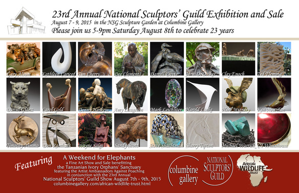 National Sculptors Guild Annual Show at Columbine Gallery this August