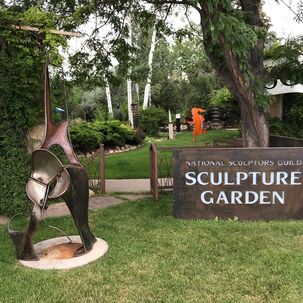 Check out all our new signage, we are especially fond of the new NSG garden sign by #sculptor Joe Norman.  We hope to see you this weekend for our 27th Annual National Sculptors' Guild Show Garden Party August 9 - 11, 2019, Exhibit continues through August 31st. . Over 45 nationally recognized artists will be on display at Columbine Gallery this August during our 27th Annual National Sculptors' Guild exhibit . NSG’s 23 members will exhibit over 100 garden pieces plus smaller works in the Gallery along with 22 painters’ artworks on display. . See new work and speak with your favorite artists throughout the weekend. Find the next piece to add to your collection. Special Open House Hours are 9 am to 5 pm Friday – Sunday. Artists will be available to meet with the public throughout the weekend and Artist Demonstrations will occur 1-4 pm each afternoon during the show weekend. . no admission fees, kid-friendly . located at 2683 N. Taft Ave. Loveland, Colorado (southwest of Benson Sculpture Park). #LivingWithArt #FeedYourCreativeSpirit #AnnualShow #SculptureGarden #BuyOriginal #Flare #Signage #JoeNorman #CortenSteel #SandwichBoard #Art #NSG #NationalSculptorsGuild #columbinegallery #featherflag #CantMissUs @ Columbine Gallery