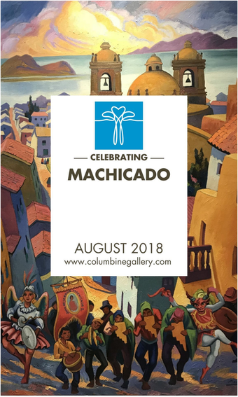 Our August feature has arrived! Over a dozen large scale #paintings by our #Peruvian #artist#JuanDeLaCruzMachicado will be displayed in the second floor #gallery through the month of #August. Add one of these #vibrant #BigPaintings to your#collection this August and we will cover shipping. See code below to order online.   Please join us during our #GardenParty August 10-12 as we celebrate our 26th #NationalSculptorsGuild#SculptureShow featuring our 22 #sculptors plus 22#painters at #ColumbineGallery.   The Ba-Nom-A-Nom #NiceCreamTruck will be in our parking lot Saturday Only August 11th from 11-2! Stop by for a refreshing #healthytreat   #ArtistDemos #FoodTruck #SoftServeFruit#ArtForYourHome #FreeShipping#FeedYourCreativeSpirit  . Enter code: BigPaintAugust to get free shipping on large-scale paintings this month, a #savings of over $500. #SalesCode #FreeShipping #ShopOnline . #BigPaintAugust #BrightenYourSpace #FineArt#Painting #Peru