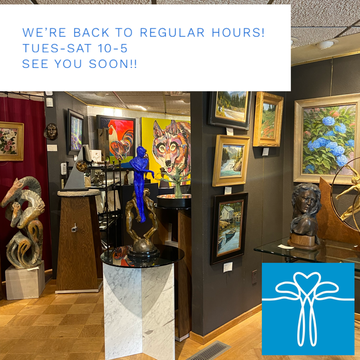 We're back to regular hours!!  Just in time for summer, come enjoy the gallery and NSG sculpture garden.   Tuesday through Saturday  10am and 5pm.*  Can't make it to Colorado? You continue to make online purchases through the secure checkout on our storefront.  http://www.columbinegallery.com/gallery-feed/summer-hours-are-back  #VisitColorado #ColumbineGallery home of the #NationalSculptorsGuild #ILoveLoveland #FineArt   #LovelandColorado #AddToYourCollection #ArtWorthCollecting #CollectorsCorner #LinkInBio #EnhanceYourHome  #BuyOriginal #NSG #SculptureGarden #ArtCollectorsAreOurPeople  #LiveWithArt #FeedYourCreativeSpirit