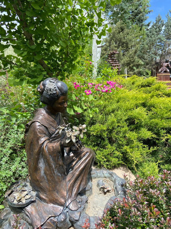While we do find art to fuel the soul and be multi-sensory, we think smelling the flowers will work out better.... ​We've been enjoying the splash of colors throughout the National Sculptors' Guild garden.

We hope you stop by to smell the roses and enjoy the sculptures as well. 
#ColumbineGallery #Roses #Contemporary #FineArt #StopToSmellTheRoses #ShopOnline #AddToYourCollection #ArtWorthCollecting #CollectorsCorner #LinkInBio #EnhanceYourHome #BuyOriginal #ArtCollectorsAreOurPeople #LiveWithArt #FeedYourCreativeSpirit #Celebrating30Years
http://www.columbinegallery.com/store/
