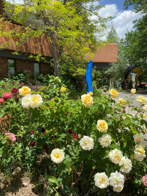 While we do find art to fuel the soul and be multi-sensory, we think smelling the flowers will work out better.... ​We've been enjoying the splash of colors throughout the National Sculptors' Guild garden.

We hope you stop by to smell the roses and enjoy the sculptures as well. 
#ColumbineGallery #Roses #Contemporary #FineArt #StopToSmellTheRoses #ShopOnline #AddToYourCollection #ArtWorthCollecting #CollectorsCorner #LinkInBio #EnhanceYourHome #BuyOriginal #ArtCollectorsAreOurPeople #LiveWithArt #FeedYourCreativeSpirit #Celebrating30Years
http://www.columbinegallery.com/store/