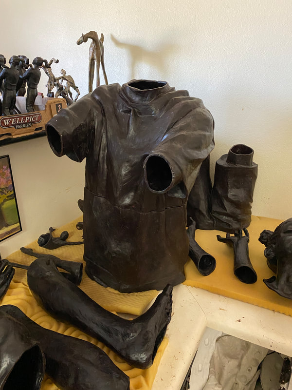 Update 9/15/21: The mold was made, the wax is poured, the next step is casting in bronze at Art Castings.