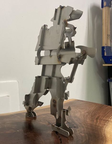 Our project with the @cityoftulsa for their Fire Station 33 is taking shape. We are very excited to see Joe Norman’s firefighter sculpture “Protect” develop. Engineering is complete and Joe has created the final maquette. Full-size enlargement is next.