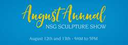 National Sculptors' Guild Annual Sculpture Show at Columbine Gallery 2nd weekend in August artist demos in NSG Sculpture Garden