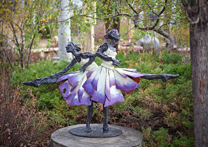 Two new pieces will be placed at the Theatre Plaza Sculpture Garden. 