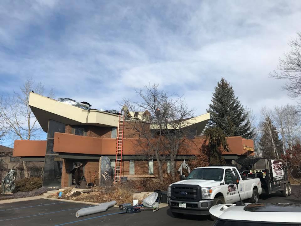 #RoofReplacement for the #Gallery Thanks Schroeder Roofing and Gutters Inc Protecting the #FineArt inside #ColumbineGallery home of the National Sculptors' Guild