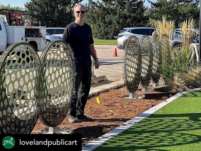 Congratulations to NSG Charter Member @markleichliter on his recent installation with the City of Loveland Art in Public Places “Ace” looks amazing and we’re looking forward to seeing it in person.
Posted @withregram • @lovelandpublicart Ace! by Mark Leichliter is being installed this week at the Olde Course at Loveland! #lovelandpublicart
​
#MarkLeichliter #JustInstalled #PublicArtSculpture #StainlessSteelArt #GolfArt #OldeCourseAtLoveland