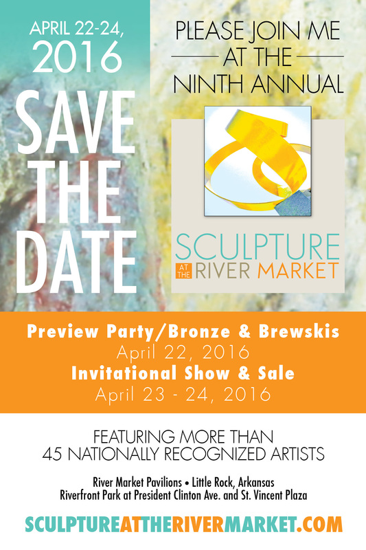 Sculpture at the River Market 9th Annual Show and Sale featuring National Sculptors' Guild artists and more April 23-24