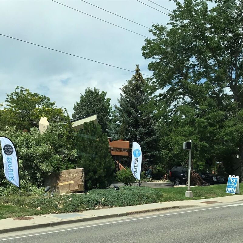 Check out all our new signage, we are especially fond of the new NSG garden sign by #sculptor Joe Norman.

We hope to see you this weekend for our 27th Annual National Sculptors' Guild Show Garden Party August 9 - 11, 2019, Exhibit continues through August 31st.
.
Over 45 nationally recognized artists will be on display at Columbine Gallery this August during our 27th Annual National Sculptors' Guild exhibit
.
NSG’s 23 members will exhibit over 100 garden pieces plus smaller works in the Gallery along with 22 painters’ artworks on display.
.
See new work and speak with your favorite artists throughout the weekend. Find the next piece to add to your collection.
Special Open House Hours are 9 am to 5 pm Friday – Sunday. Artists will be available to meet with the public throughout the weekend and Artist Demonstrations will occur 1-4 pm each afternoon during the show weekend.
.
no admission fees, kid-friendly
.
located at 2683 N. Taft Ave. Loveland, Colorado (southwest of Benson Sculpture Park). #LivingWithArt #FeedYourCreativeSpirit #AnnualShow #SculptureGarden #BuyOriginal #Flare #Signage #JoeNorman #CortenSteel #SandwichBoard #Art #NSG #NationalSculptorsGuild #columbinegallery #featherflag #CantMissUs @ Columbine Gallery