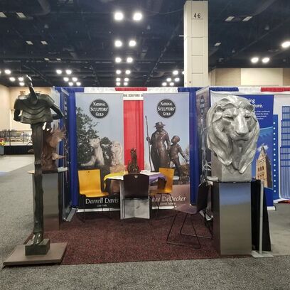 The #NationalSculptorsGuild is in #SanAntonio for the #NationalLeagueOfCities conference. We hope to see our favorite city managers and meet new. If you’re here, stop by to see us. #NLCCS . Ask about how we can assist with your #PublicArt program. click here   #NSG #Sculpture by #DarrellDavis #Lion #WayneSalge #Alfred #SandyScott #PresidentialEagle #ClayEnoch #TreeOfLife #JaneDeDecker #WomensSuffrageMaquette @ San Antonio, Texas
