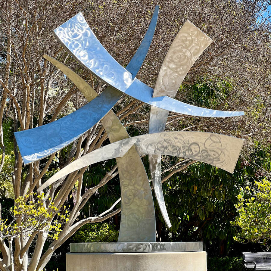 Fine Art Abstract Sculpture by MARK LEICHLITER available through the National Sculptors' Guild Specialists in Public Art since 1992