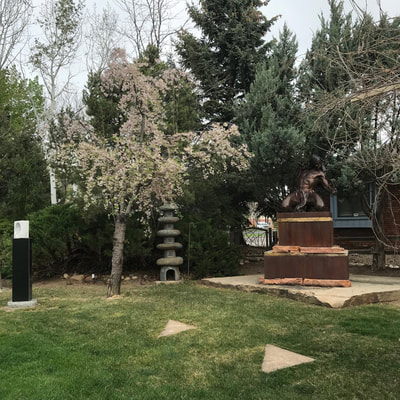 We'll take rain whenever it comes to help our flowers in the Sculpture Garden. Stop by to enjoy 

NATIONAL SCULPTORS GUILD- NSG Fine Art Consultation since 1992. Colorado's largest sculpture source for public art, corporate and home collector full service design team with JK Designs, Inc.