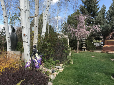 We'll take rain whenever it comes to help our flowers in the Sculpture Garden. Stop by to enjoy 

NATIONAL SCULPTORS GUILD- NSG Fine Art Consultation since 1992. Colorado's largest sculpture source for public art, corporate and home collector full service design team with JK Designs, Inc.